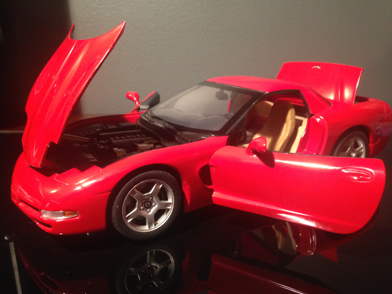 Hood, doors and trunk open